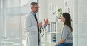 consultation in gastroenterology clinic