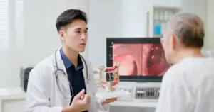 patient and doctor in clinic